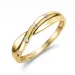 abstraktem Diamant Ring in 9 Karat Gold 0,03 ct