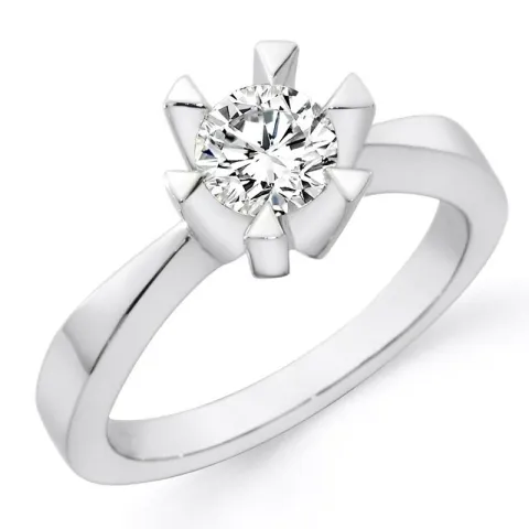 Diamant Ring in 14 Karat Weißgold 0,50 ct
