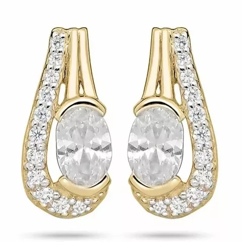 tropfenförmiger Ohrringe Perlen in 9 Karat Gold mit 