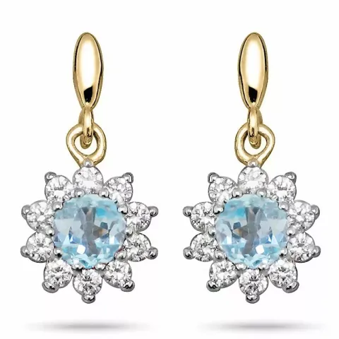runden Goldohrringe in 9 Karat Gold mit
