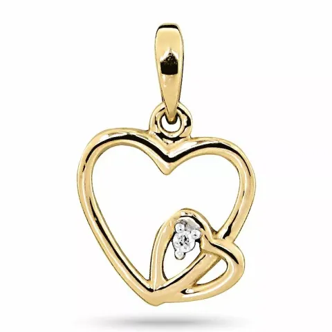 Herz Anhänger in 9 karat Gold