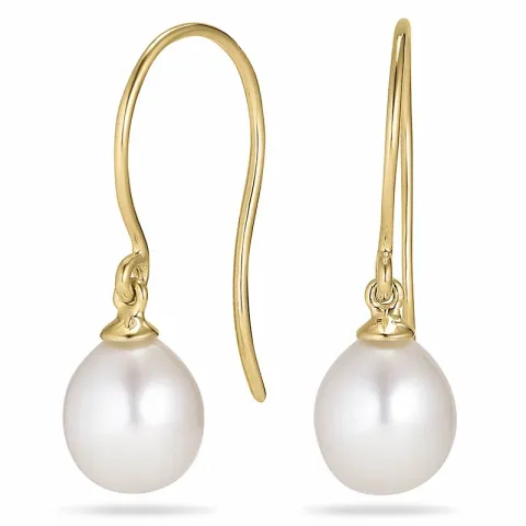 Kollektionsmuster Perle Ohrringe in 14 Karat Gold
