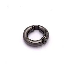 CARI Schloss für Armbänder in schwarzes rhodiniertes Silber mit polierter Oberfläche