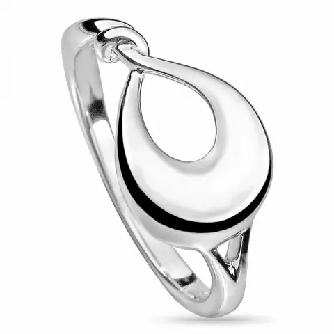 Einfacher abstraktem Ring aus Silber