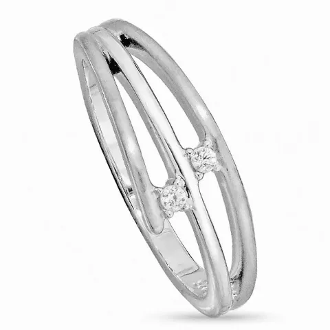 Bezaubernd abstraktem Zirkon Silber Ring aus Silber