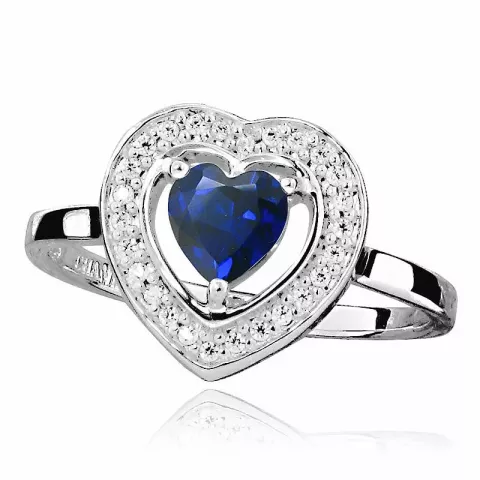 blauem Silber Ring aus Silber