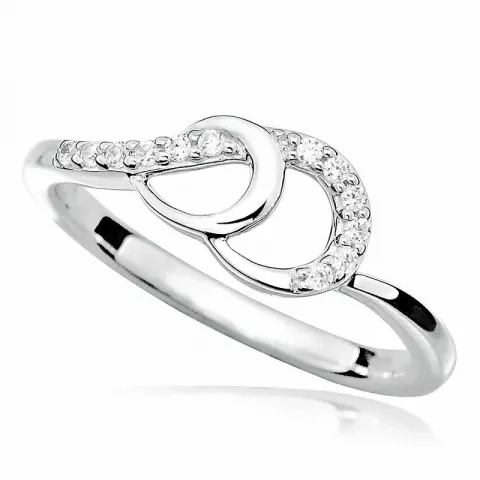 Bezaubernd weißem Zirkon Ring aus Silber