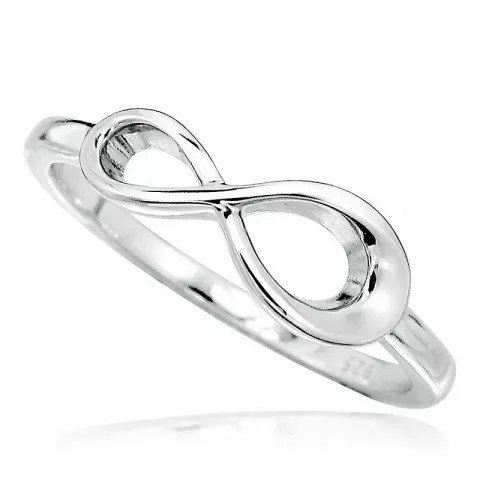 Polierter infinity Ring aus Silber