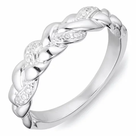 Kollektionsmuster Zirkon Ring aus Silber