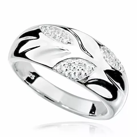 breit Zirkon Ring aus Silber