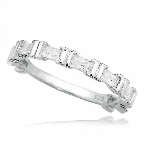 weißem Zirkon Silber Ring aus Silber