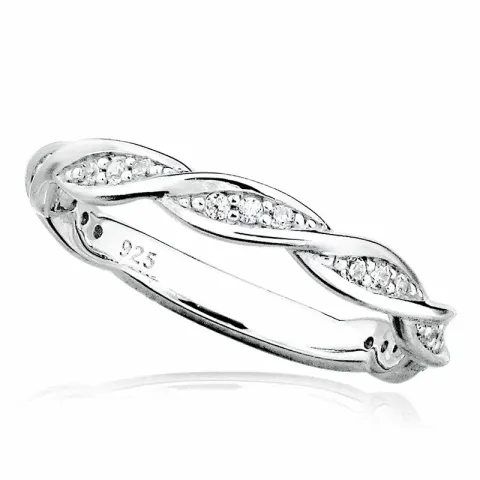 Kollektionsmuster Zirkon Ring aus Silber