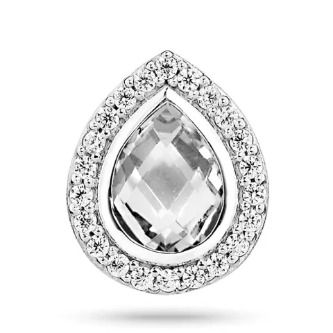 Elegant tropfen anhänger aus silber