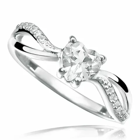 Kollektionsmuster Zirkon Ring aus Silber