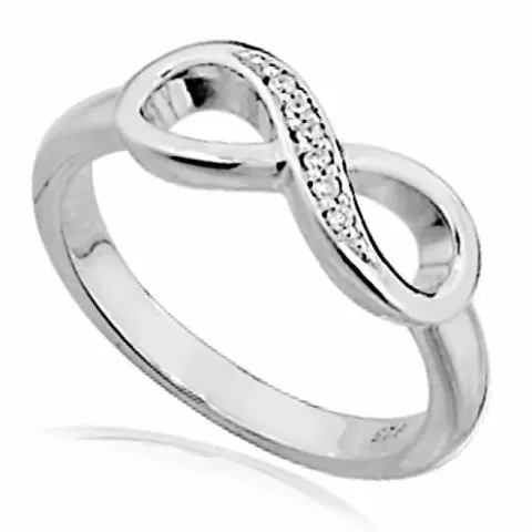 infinity Zirkon Ring aus Silber