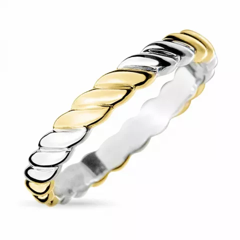 gewunden Ring aus Silber mit vergoldetem Sterlingsilber