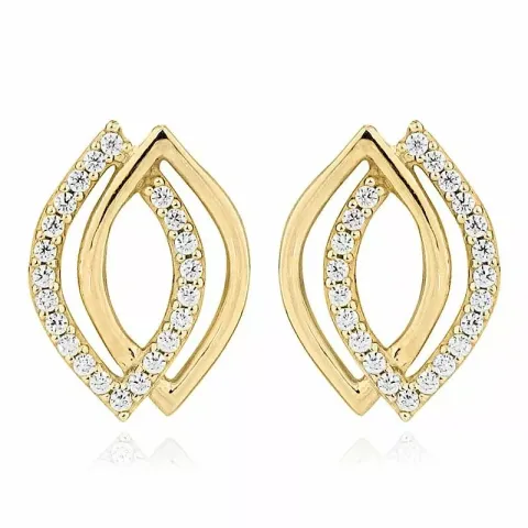 Abstrakt Ohrringe in 9 Karat Gold mit