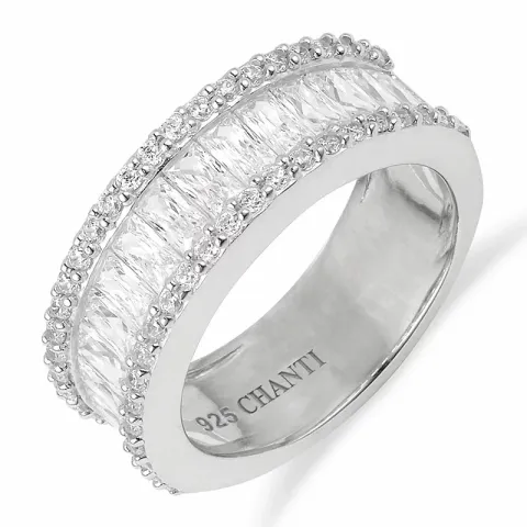 Kollektionsmuster Zirkon Ring aus Silber