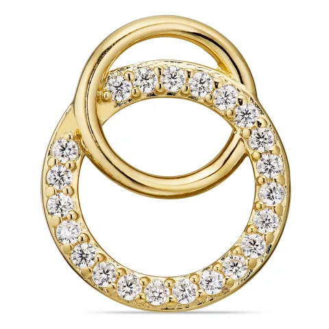 Zirkon Anhänger aus vergoldetem Sterlingsilber