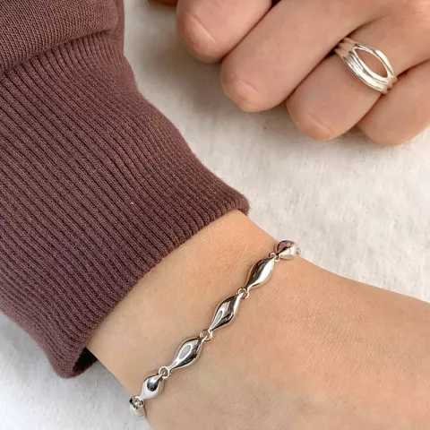 Armband aus rhodiniertem Silber