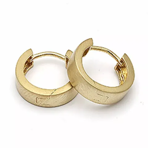 17 mm kreolenohrringe in vergoldetem silber