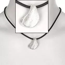 Elegant RS of Scandinavia Anhänger mit Halskette in Silber mit Gummiband