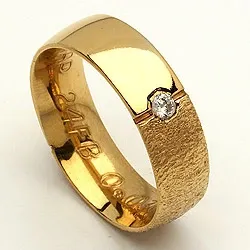 Trauring von rs of scandinavia in 14 Karat Gold 0,03 ct