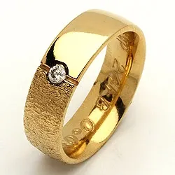 Trauring von rs of scandinavia in 14 Karat Gold 0,03 ct