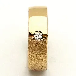 Trauring von rs of scandinavia in 8 Karat Gold 0,03 ct