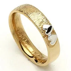 Trauring von rs of scandinavia in 8 Karat Gold- und Weißgold