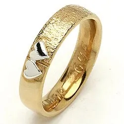 Trauring von rs of scandinavia in 8 Karat Gold- und Weißgold