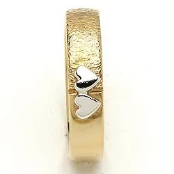 Trauring von rs of scandinavia in 8 Karat Gold- und Weißgold