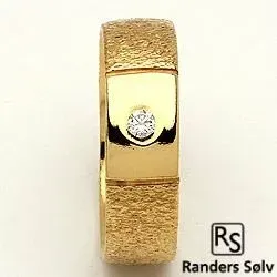 Trauring von rs of scandinavia in 14 Karat Gold 0,03 ct