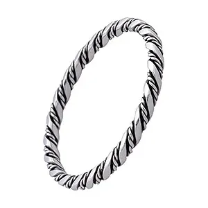 4 x 4 mm RS of Scandinavia Armreif in oxidiertem Sterlingsilber