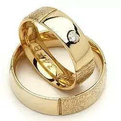 Trauringe von rs of scandinavia in 8 Karat Gold 0,03 ct