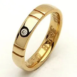 Trauring von rs of scandinavia in 8 Karat Gold 0,02 ct