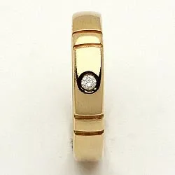 Trauring von rs of scandinavia in 8 Karat Gold 0,02 ct