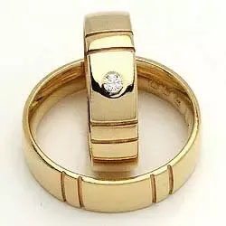 Trauringe von rs of scandinavia in 8 Karat Gold 0,02 ct