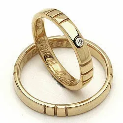 Trauringe von rs of scandinavia in 14 Karat Gold 0,02 ct