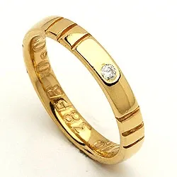 Trauring von rs of scandinavia in 14 Karat Gold 0,02 ct