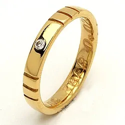 Trauring von rs of scandinavia in 14 Karat Gold 0,02 ct