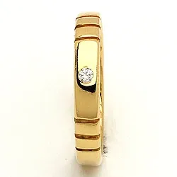 Trauring von rs of scandinavia in 14 Karat Gold 0,02 ct