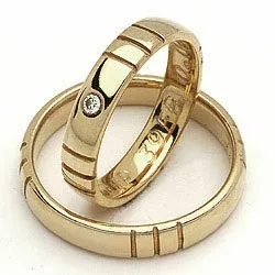 Trauringe von rs of scandinavia in 14 Karat Gold 0,02 ct