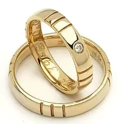 Trauringe von rs of scandinavia in 8 Karat Gold 0,02 ct