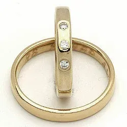 Trauringe von rs of scandinavia in 14 Karat Gold 0,06 ct