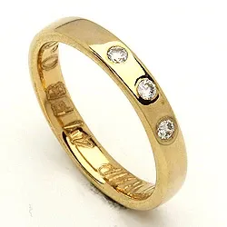 Trauring von rs of scandinavia in 14 Karat Gold 0,06 ct