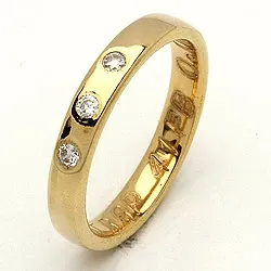 Trauring von rs of scandinavia in 14 Karat Gold 0,06 ct