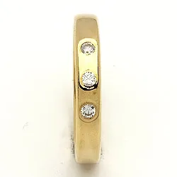 Trauring von rs of scandinavia in 14 Karat Gold 0,06 ct