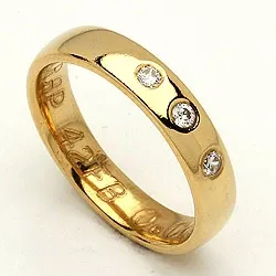 Trauring von rs of scandinavia in 14 Karat Gold 0,06 ct