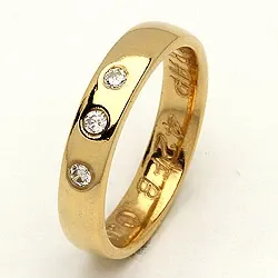 Trauring von rs of scandinavia in 14 Karat Gold 0,06 ct